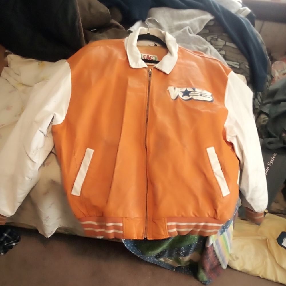 Vintage bomber Leatherman jacket ut vols